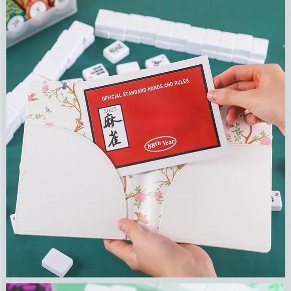 Hand Painted Mahjong Card Folio - Picture 2 of 3